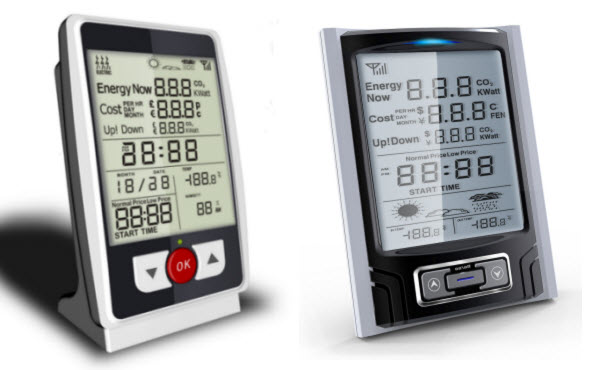 uni-directional (1-way) electricity power energy monitors