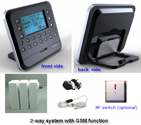 monitor and control home energy consumption via SMS by mobile phone
